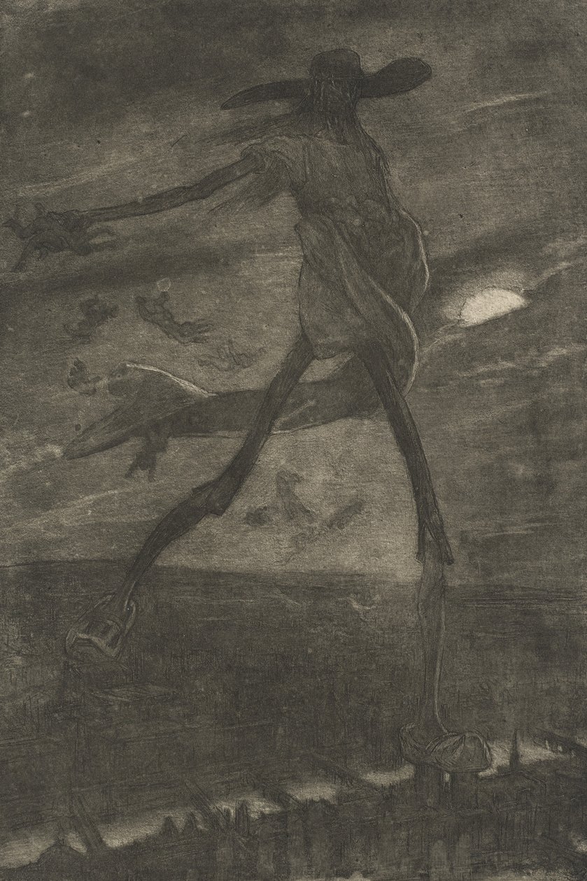 Satan Sowing Tare by Félicien Rops