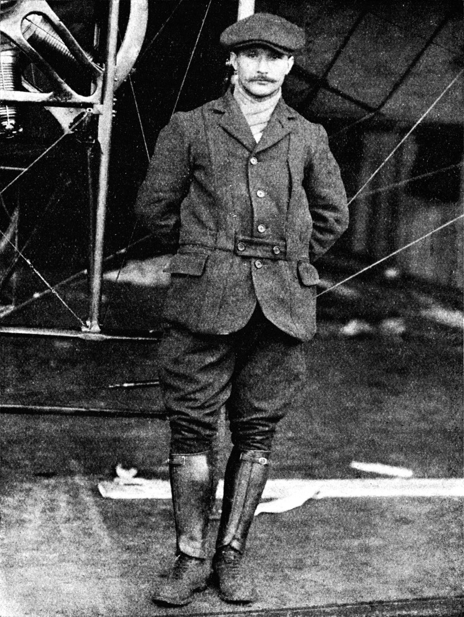 Henri Salmet, the great Bleriot pilot, at Hendon, London by Flight Photo