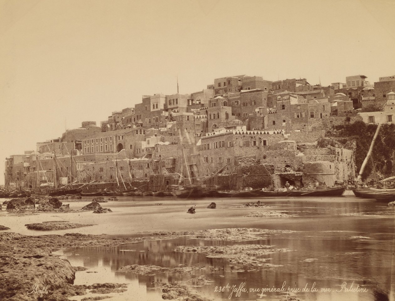 Jaffa, General View Taken from the Sea - Palestine by Félix Bonfils