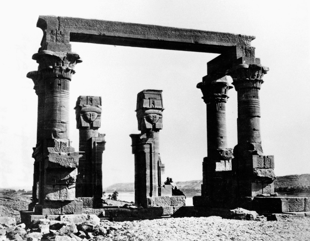 Kiosk of Qertassi, Nubia, Egypt by Félix Bonfils