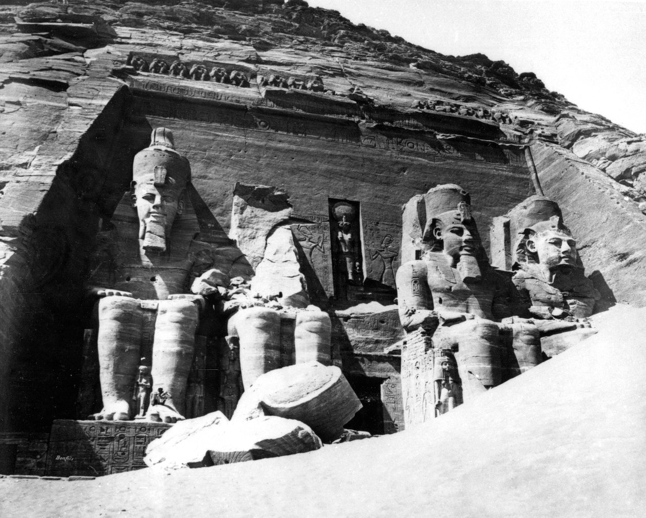 The Temple of Abu Simbel, Nubia, Egypt, 1878 by Félix Bonfils