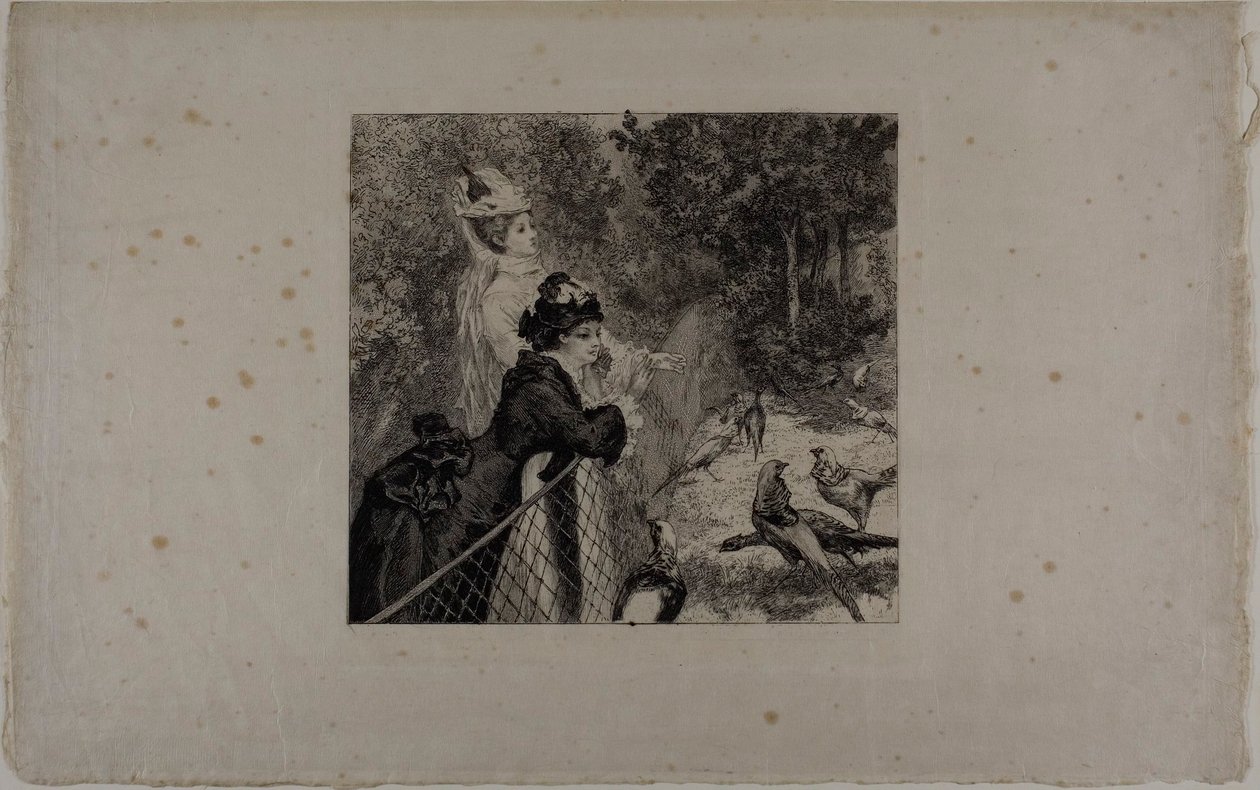 At the Zoological Gardens, Second Plate by Félix Henri Bracquemond
