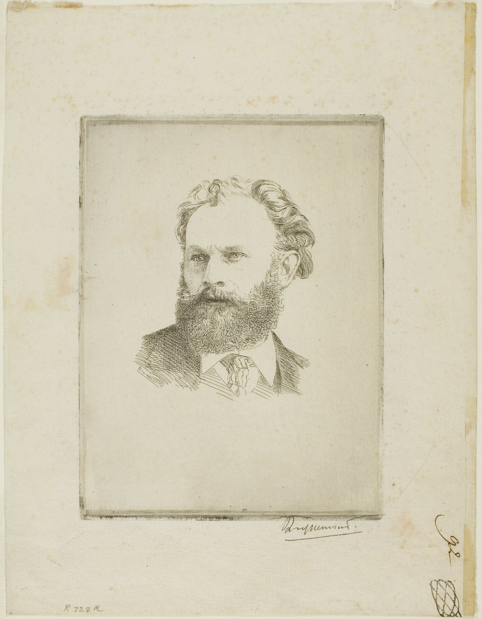 Portrait of Edouard Manet by Félix Henri Bracquemond