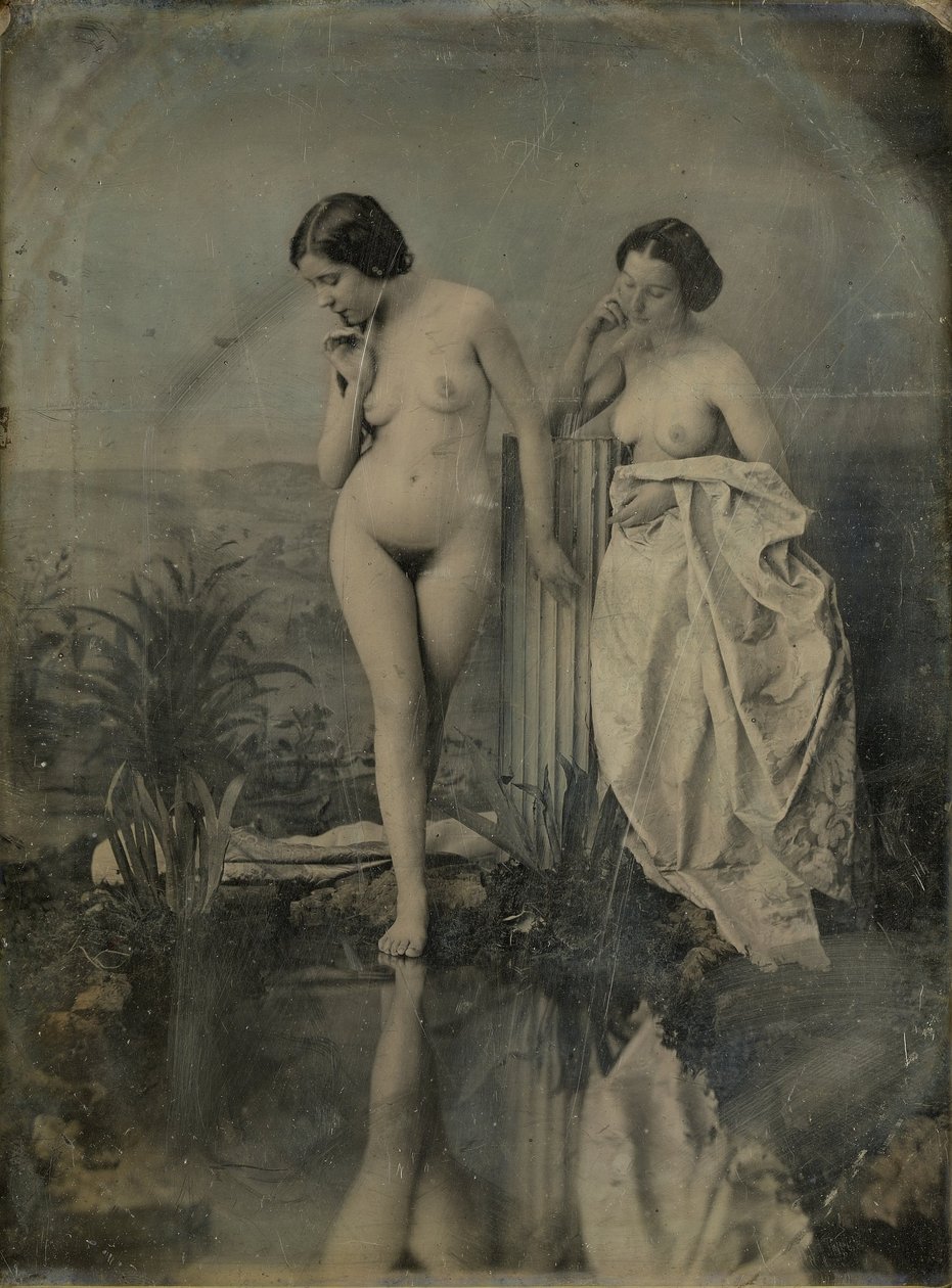 The Bathers - Naked Study for a Pictorial Composition by Félix Jacques Moulin