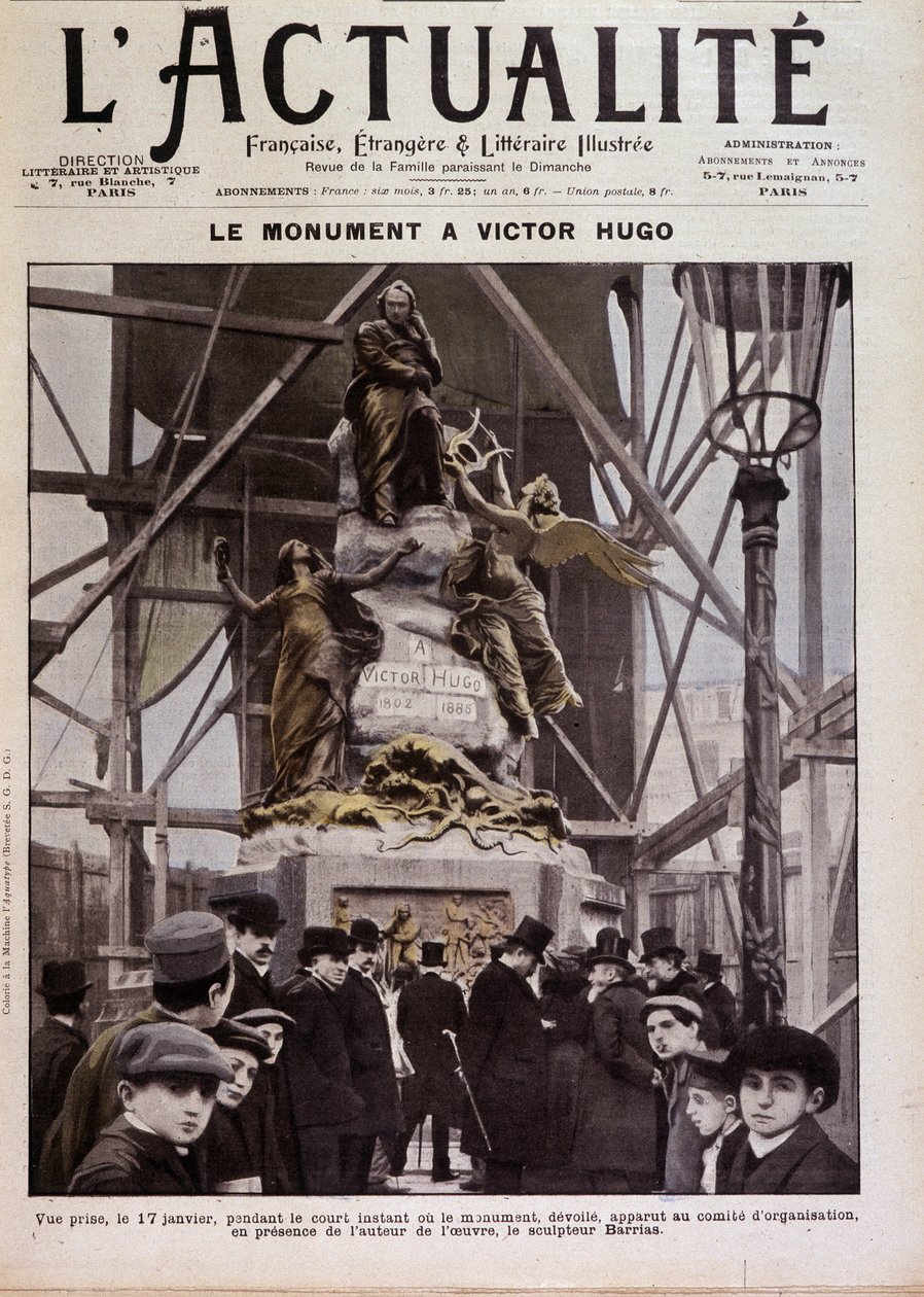 Inauguration of the Monument to Victor Hugo by Félix Joseph Barrias