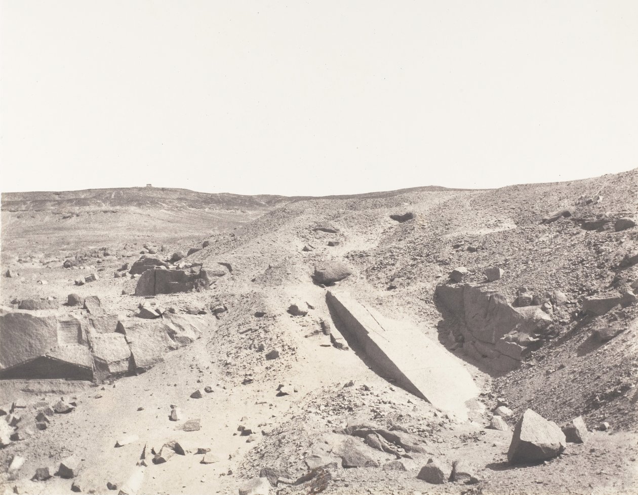 Assouan Syene, Granite Quarries - Ancient Extraction System by Félix Teynard