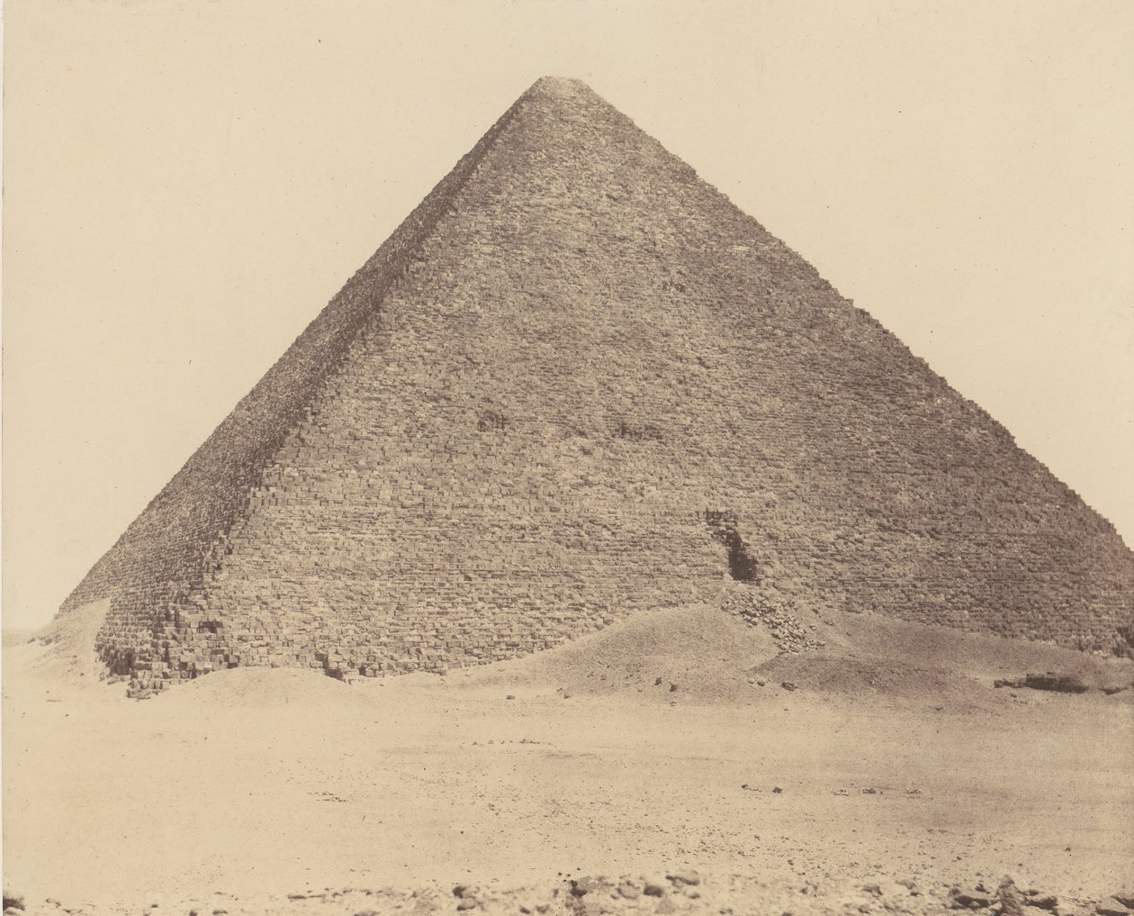 Necropolis of Memphis, Pyramid of Cheops Great Pyramid by Félix Teynard