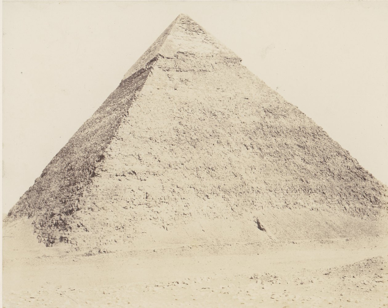 Djizeh Necropolis of Memphis, Pyramid of Chephren by Félix Teynard