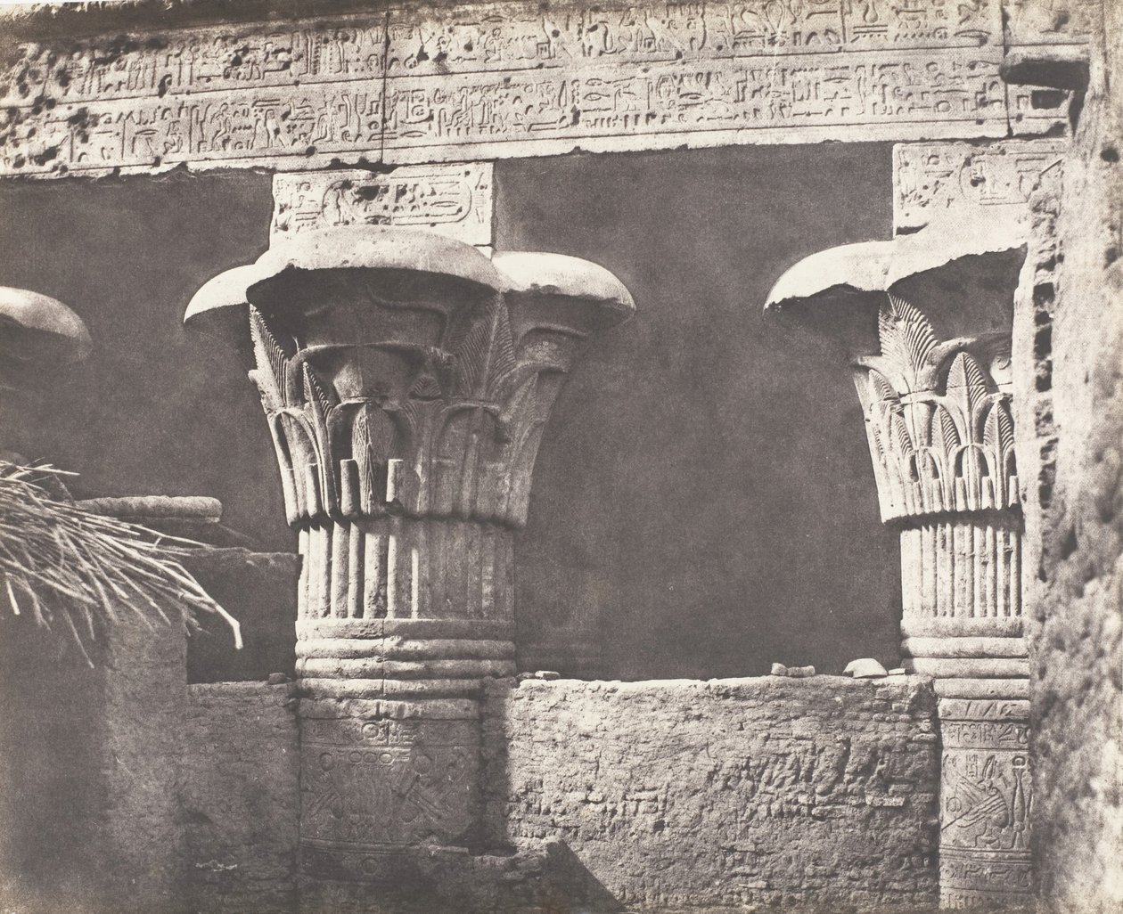 Esneh Latopolis, Construction Ensablée - Architrave, Futs, et Chapit..., 1851-52, printed 1853-54 by Félix Teynard