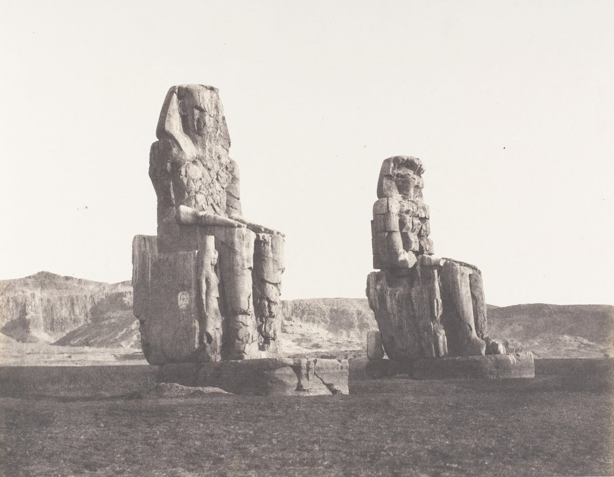 Gournah Thebes, Colossus on the Right, Called Memnon, 1851-52, printed 1853-54 by Félix Teynard