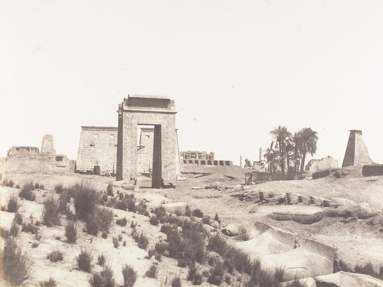 Karnak Thebes, General View of the Ruins Taken from Point B by Félix Teynard