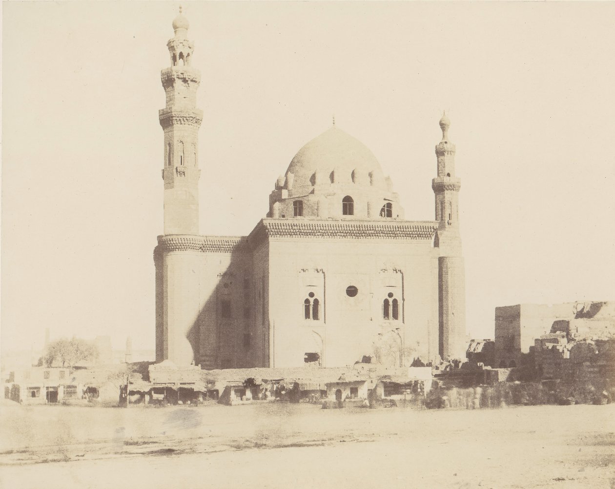 Le Kaire, Mosque of Sultan Hassan the Tomb by Félix Teynard