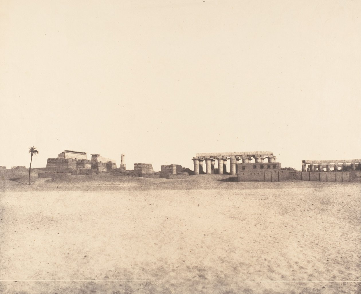 Louksor Thèbes, Vue Générale des Ruines by Félix Teynard