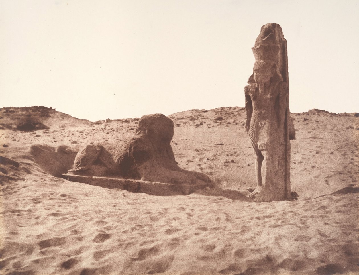 Séboûah, Temple, Colosse et Sphinx de la Partie Gauche de l