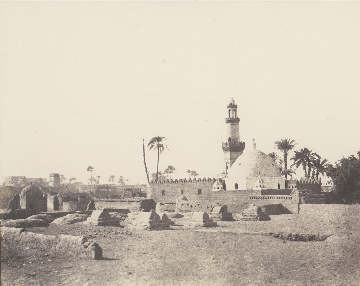 Souâdj, Muslim Cemetery and Tomb of Mourâd-Bey, 1851-52, printed 1853-54 by Félix Teynard