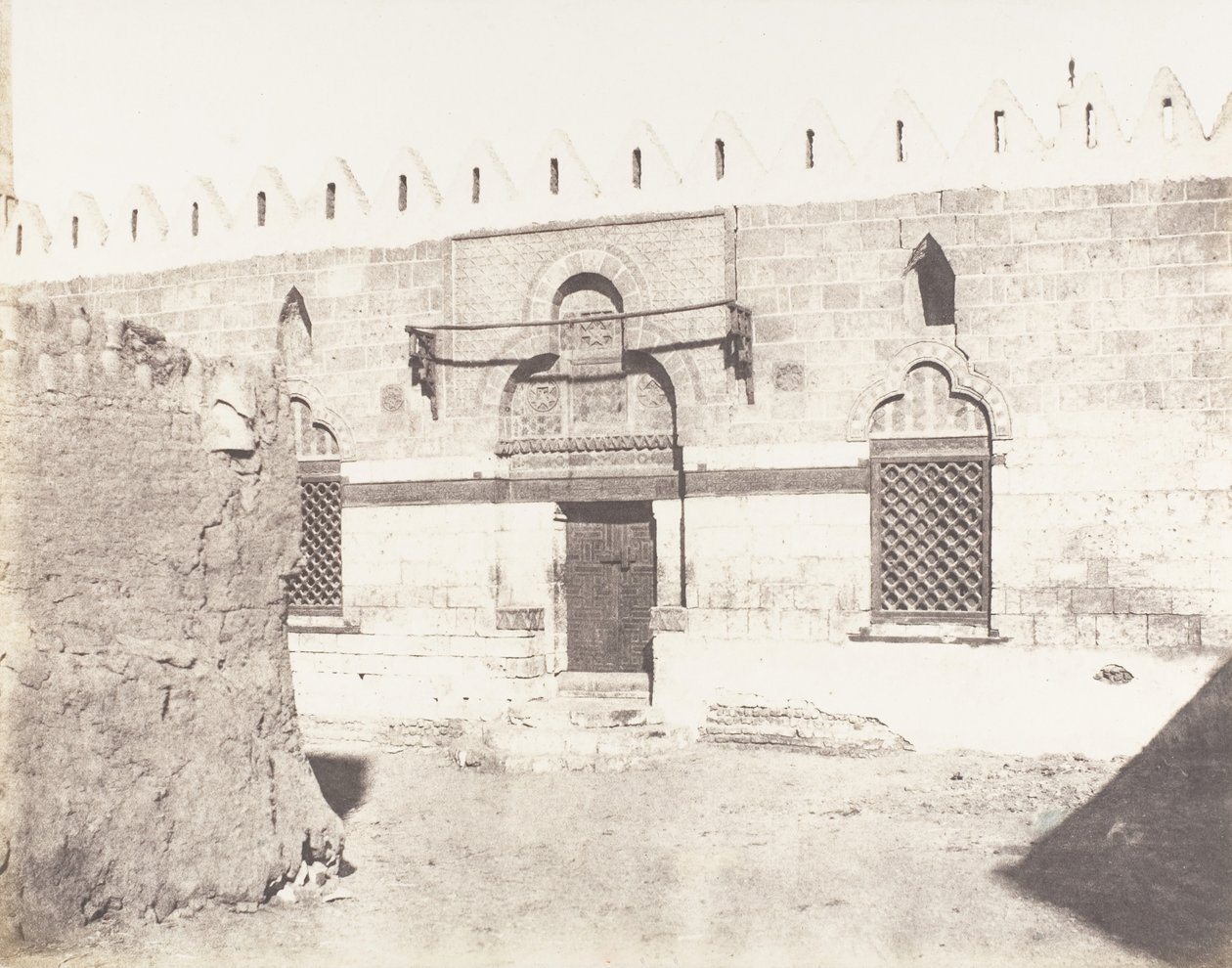 Souâdj, Tomb of Mourâd-Bey - Entrance of the Mosque by Félix Teynard
