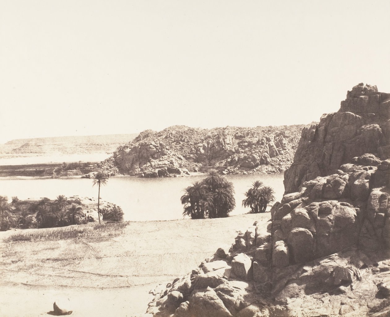 Tâfah, Rochers Granitiques sur les Rives du Nil, 1851-52, printed 1853-54 by Félix Teynard