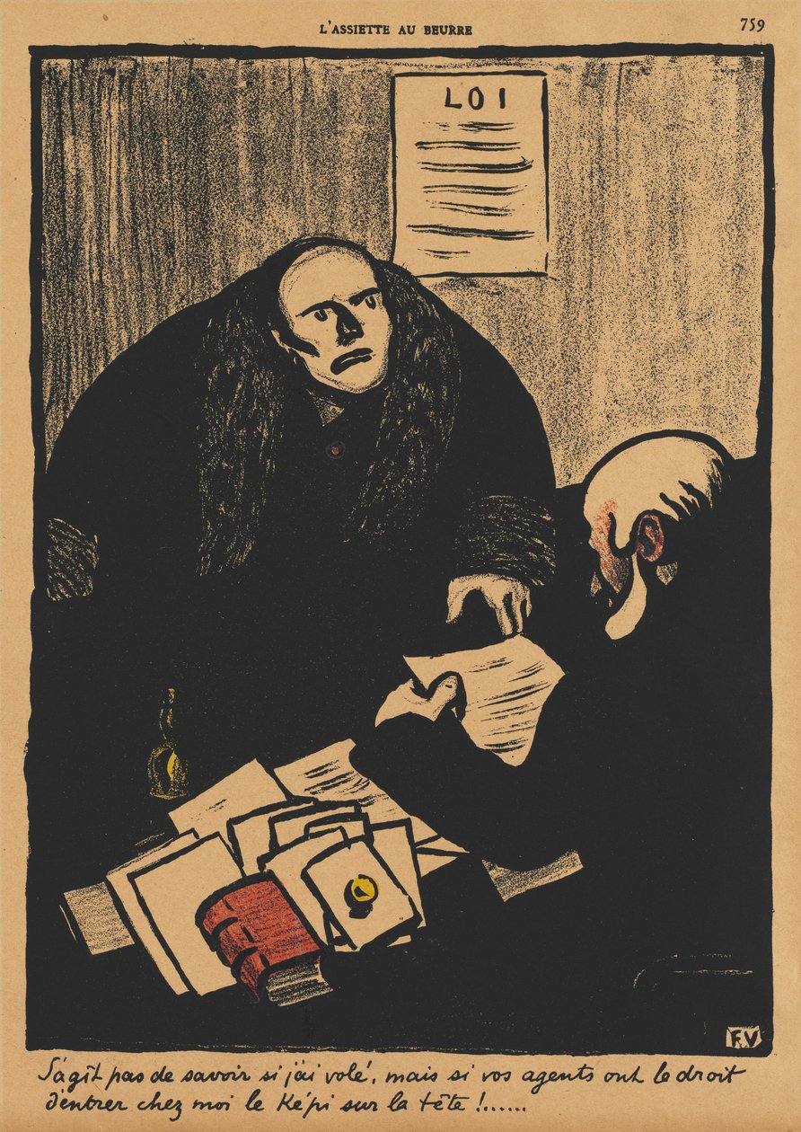 Crimes and Punishments II, 759: The question is, not whether... by Félix Vallotton