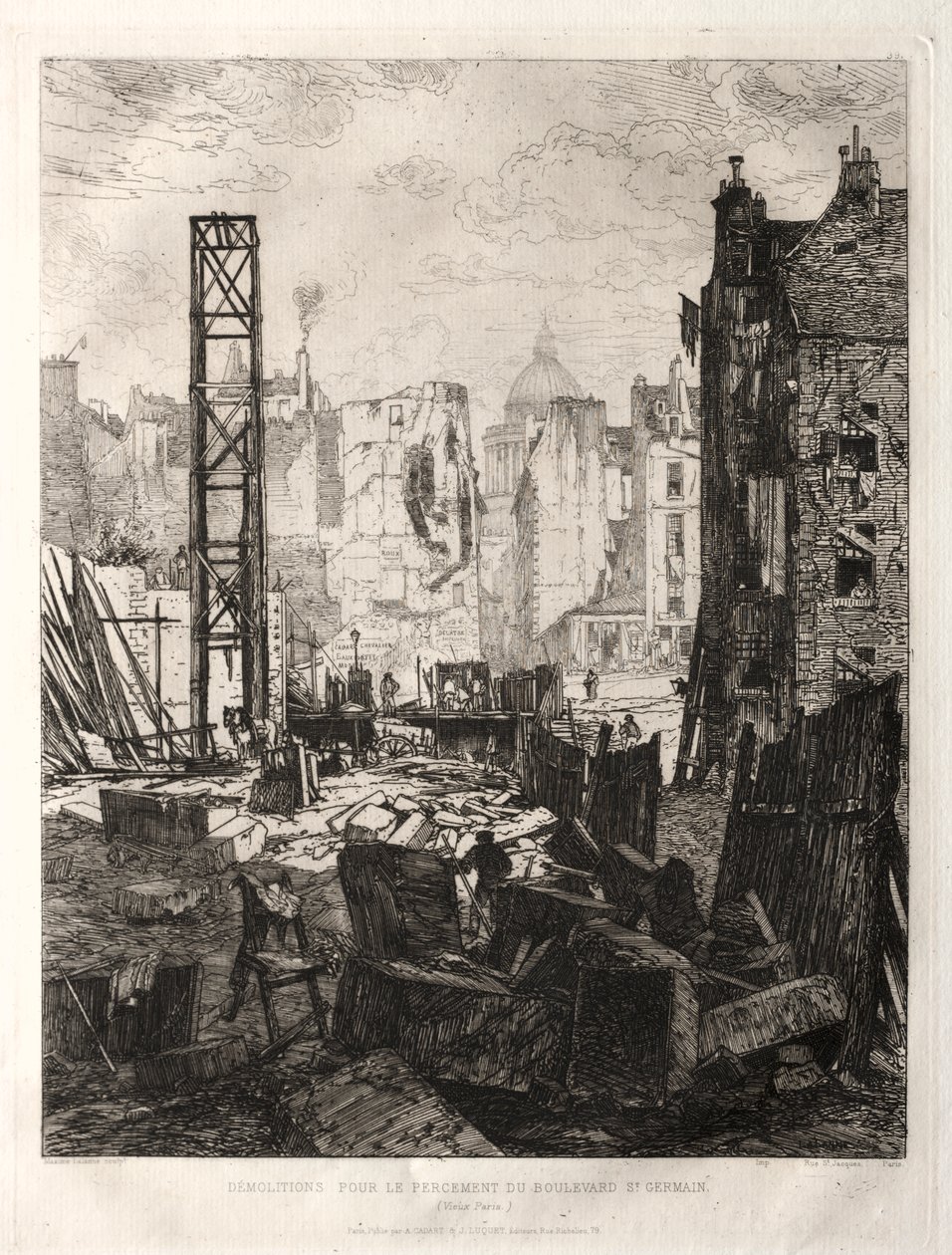 Demolitions for the Widening of Boulevard St. Germain by Félix Vallotton