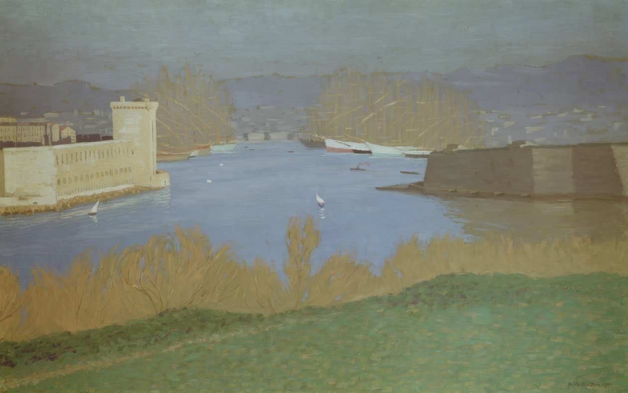 The Port of Marseille by Félix Vallotton