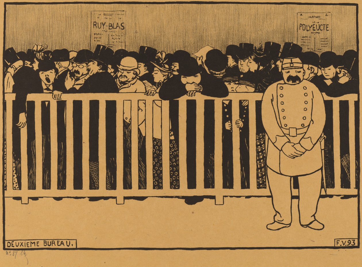Deuxieme Bureau Box Office by Félix Vallotton