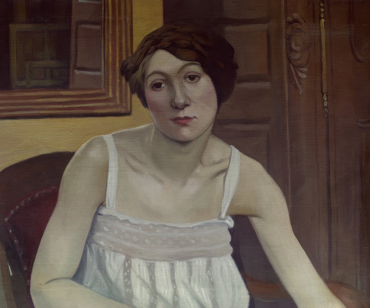Portrait of a Woman in Half Figure by Félix Vallotton