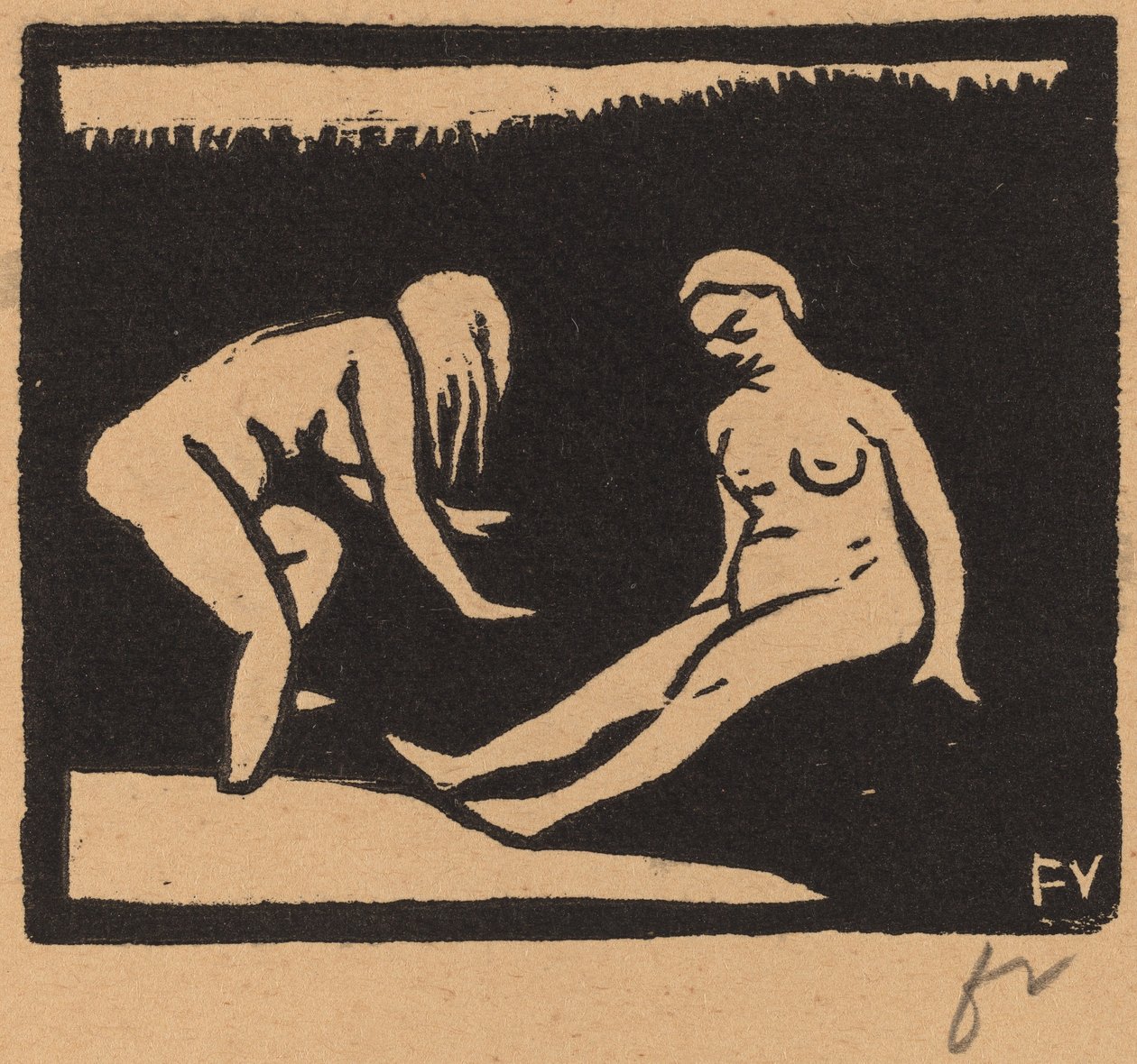 Leaving the Water by Félix Vallotton