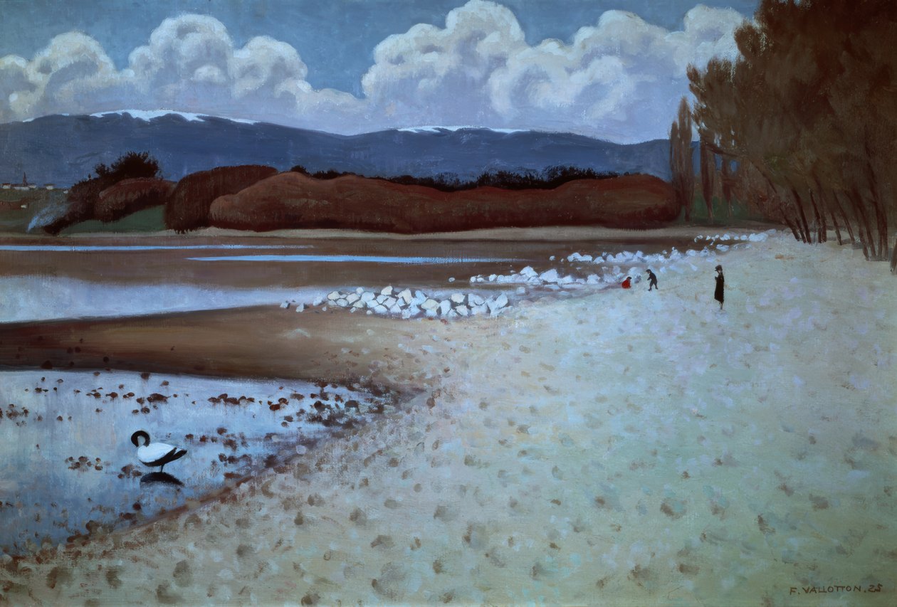 Beach at Vidy by Félix Vallotton