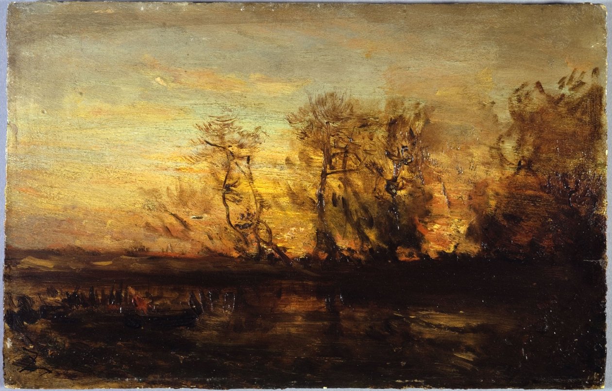 Sunset, between 1850 and 1860 by Félix Ziem