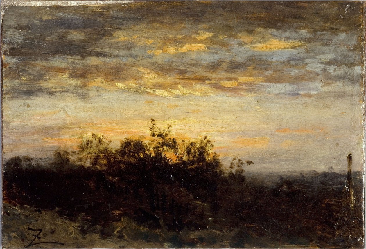Sunset, between 1850 and 1860 by Félix Ziem