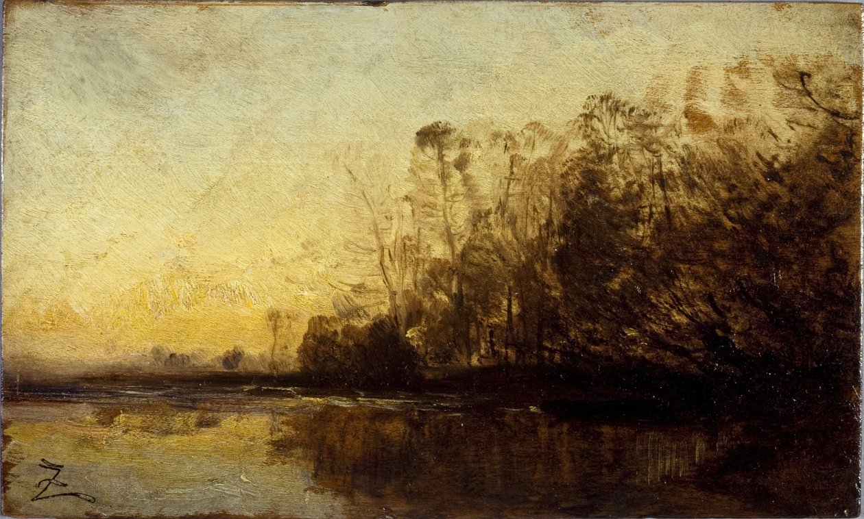 Sunset, between 1850 and 1860 by Félix Ziem
