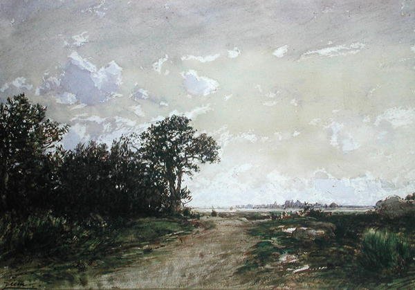 The Forest of Fontainebleau, near Barbizon by Félix Ziem
