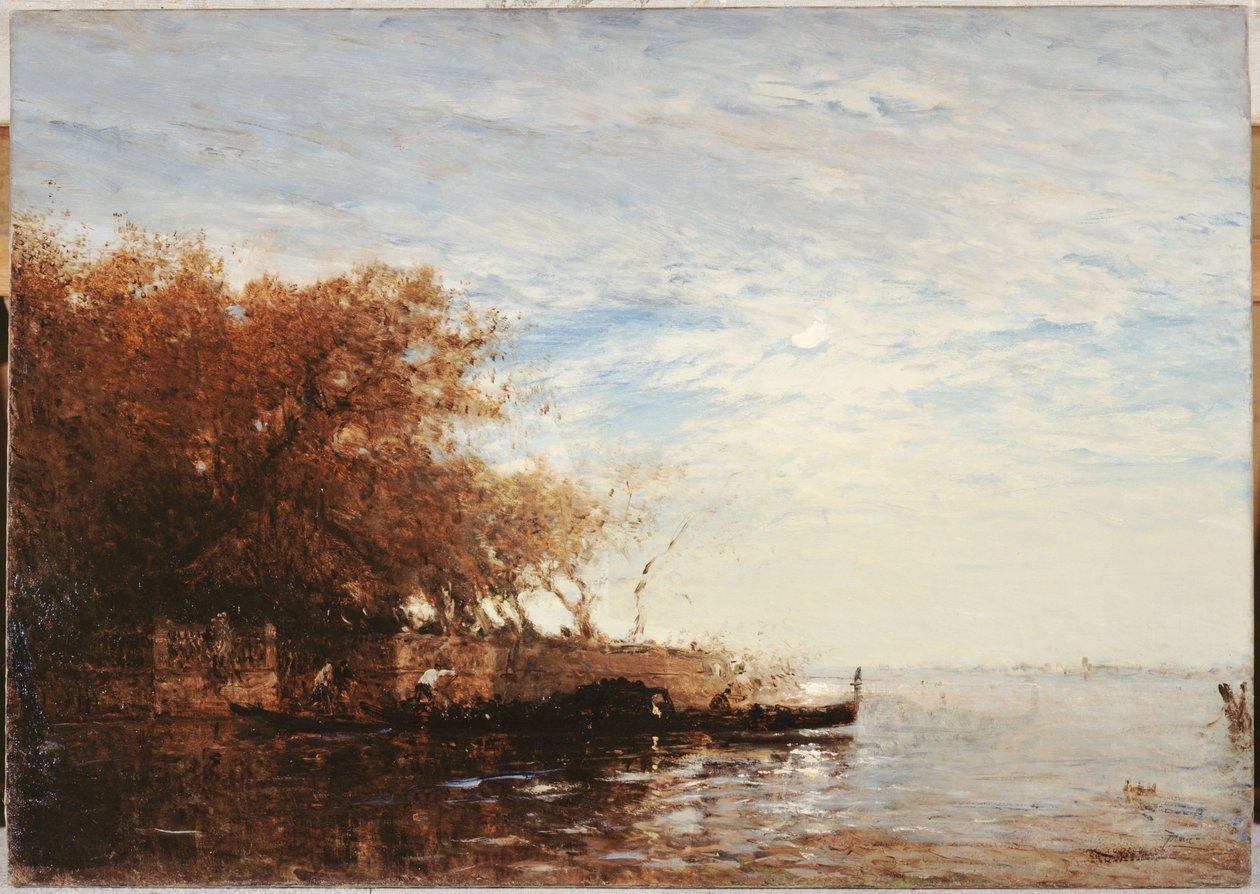 Venice, the French Garden in the Moonlight, between 1880 and 1890 by Félix Ziem