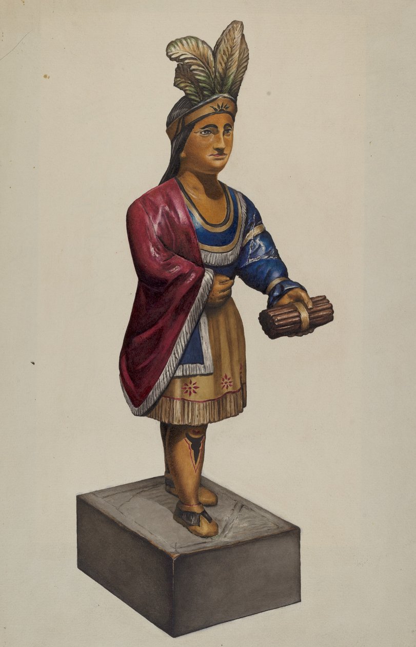 Cigar Store Indian by Flora Merchant