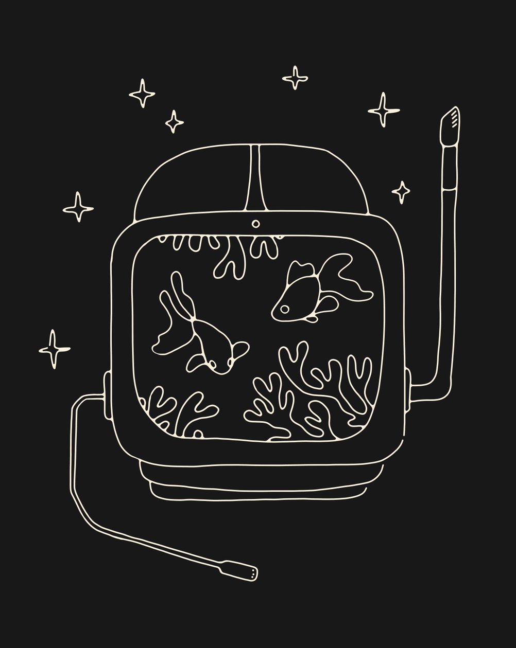 Astronaut Helmet in Water by Florent Bodart