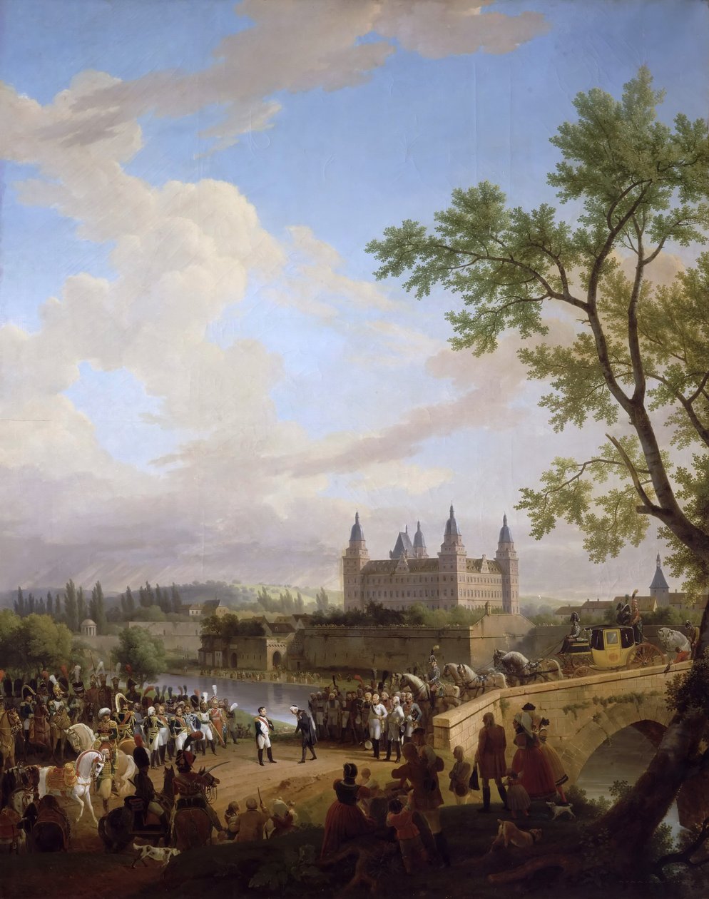 Meeting Between Napoleon and Baron Karl von Dalberg at Aschaffenburg, 2 October, 1806 by Florent Fidèle Constant Bourgeois du Castelet