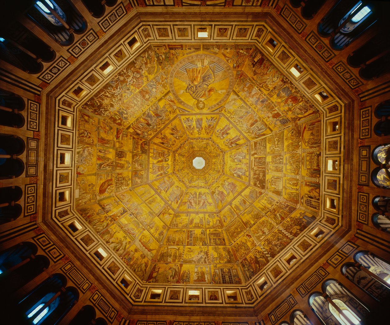 Domed Ceiling of St Johns Baptistry, Florence by Florentine School