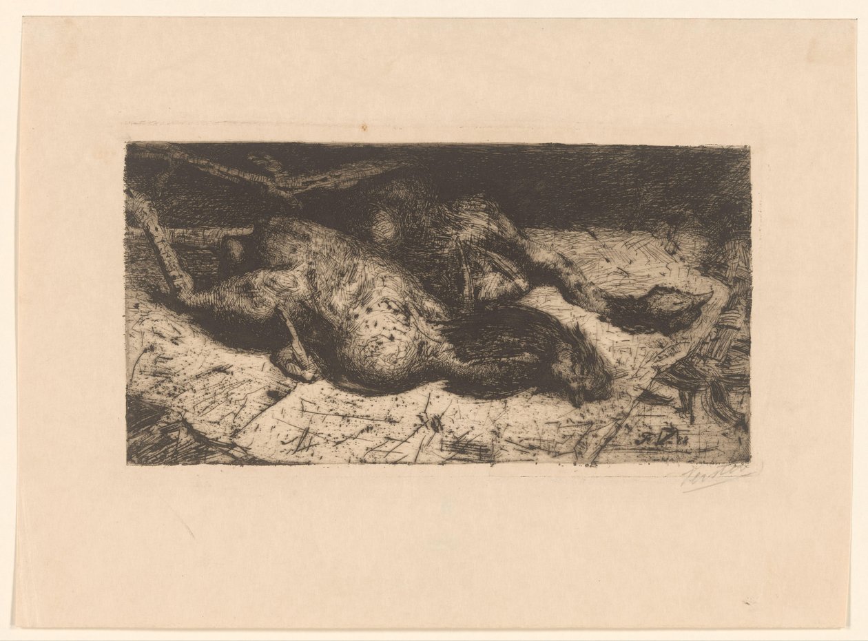 Plucked Roosters by Floris Verster (signed by artist)