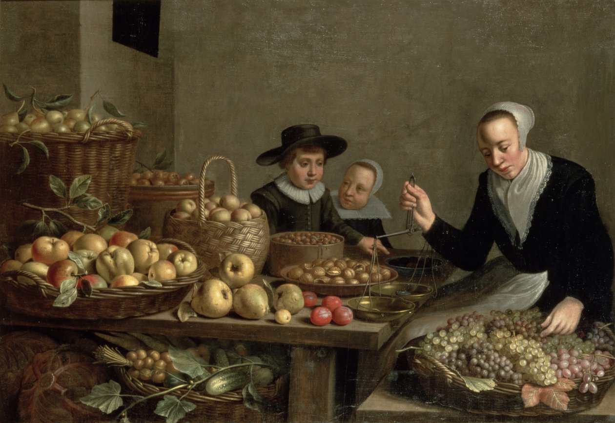 Fruit Stall by Floris Gerritsz van Schooten