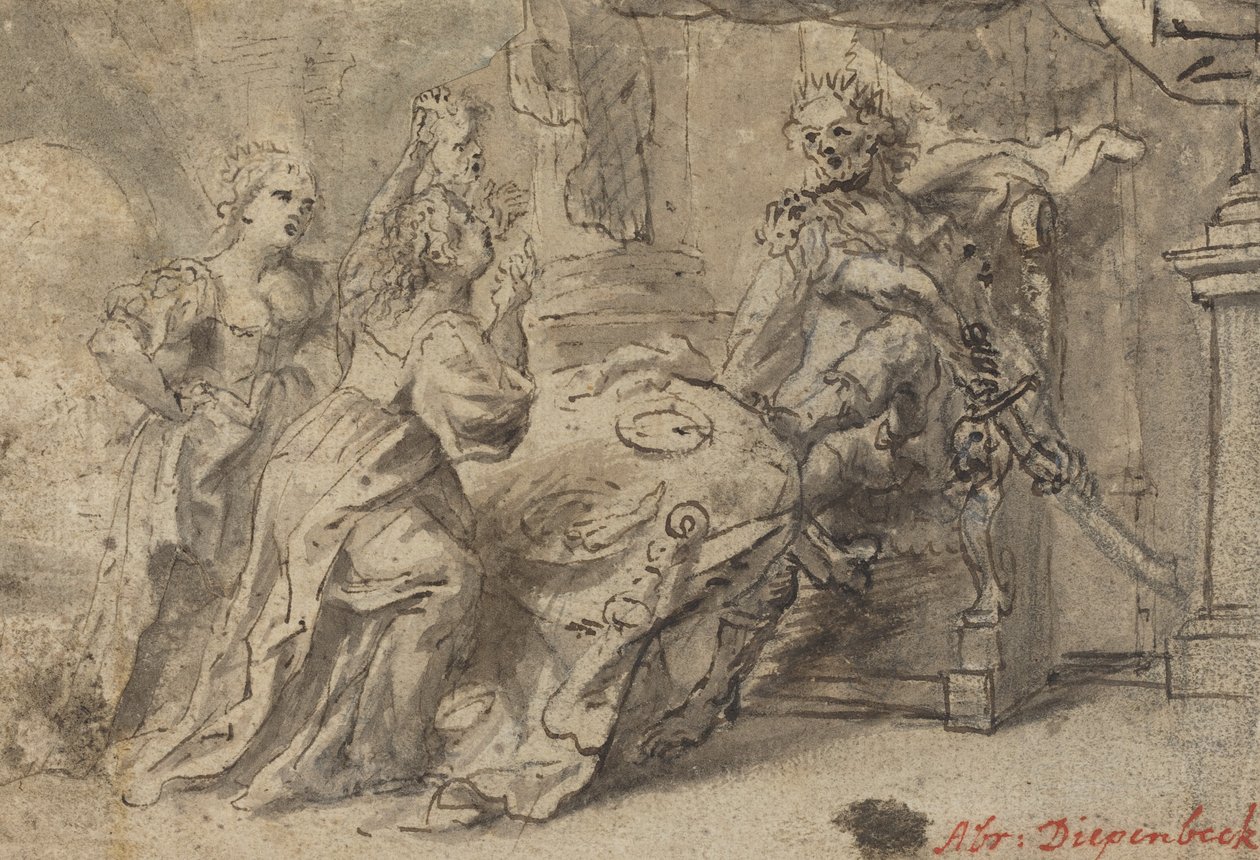 Philomela, Procne, and the Thracian King Tereus by Follower of Abraham van Diepenbeeck