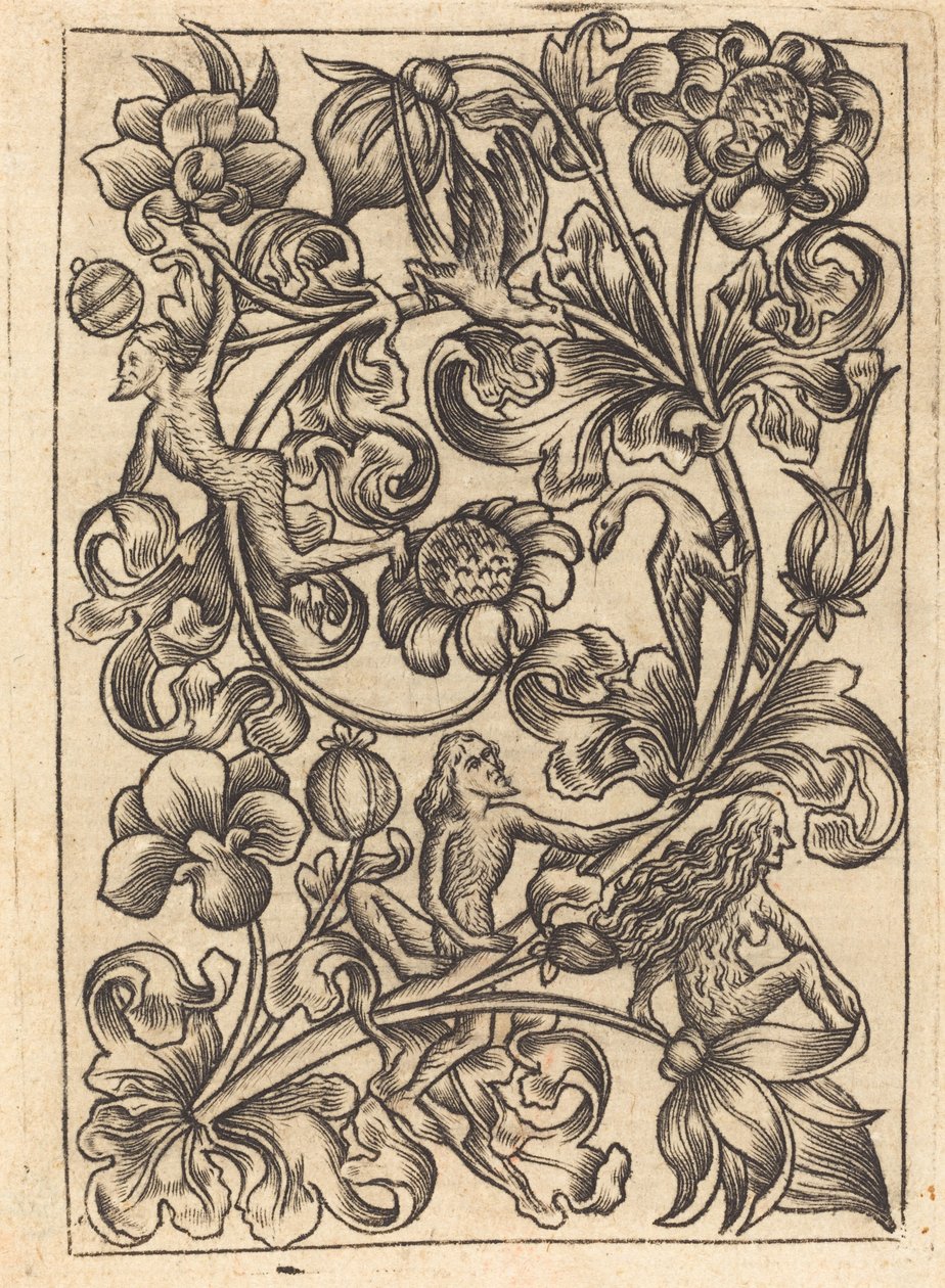 Ornament with Wild Folk by Follower of Master E.S.