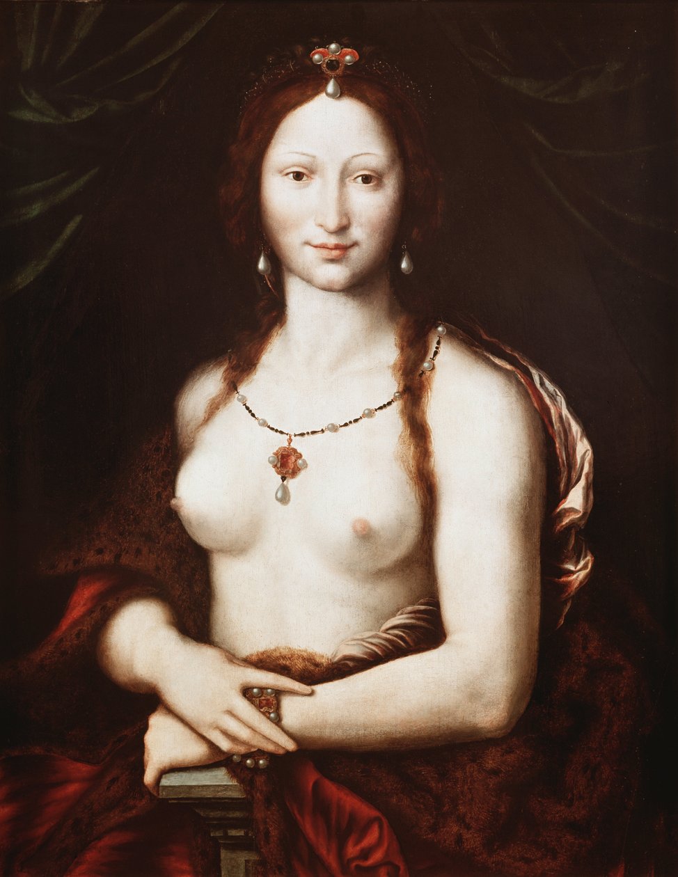 Portrait of Mona Vanna by Fontainebleau School