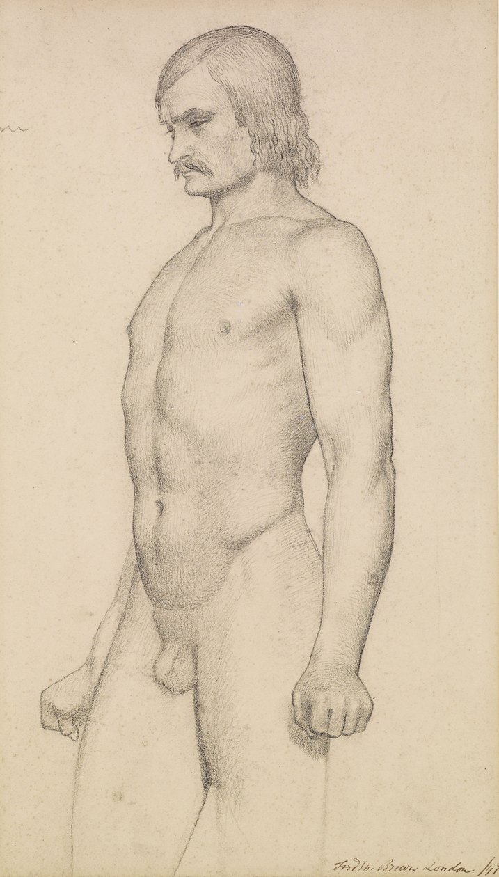 Male Nude by Ford Madox Brown