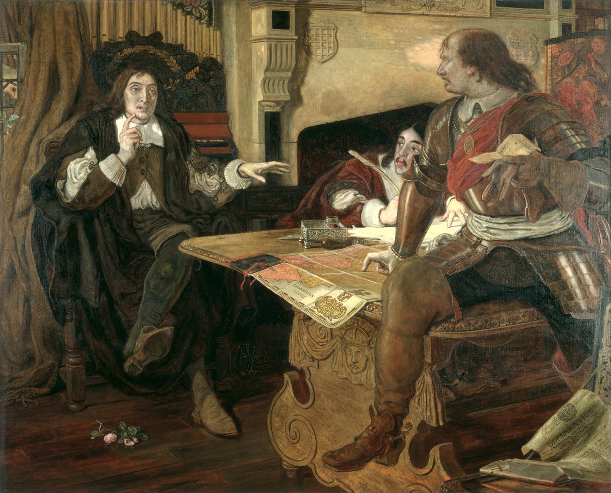 Cromwell, Protector of the Vaudois by Ford Madox Brown