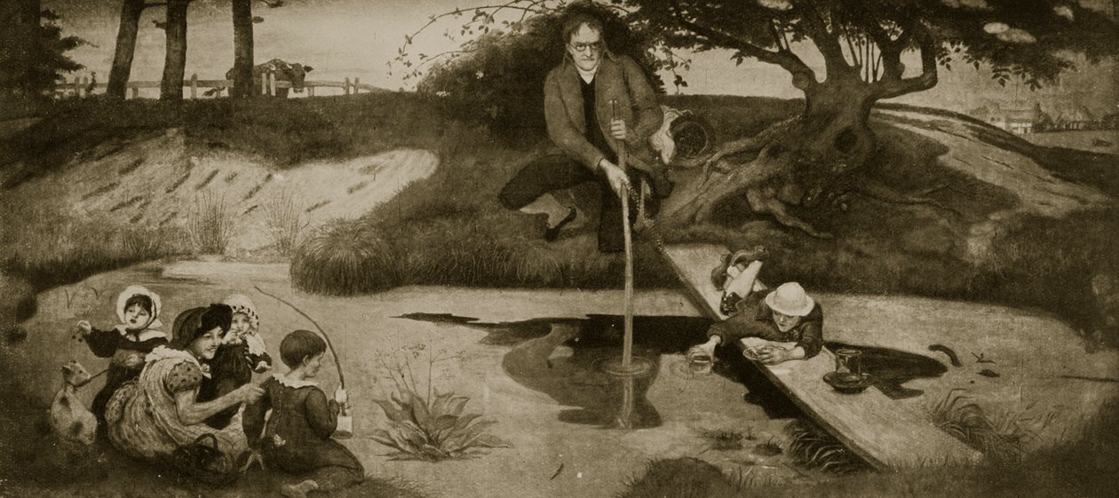 Dalton Collecting Marsh Gas, Illustration from 