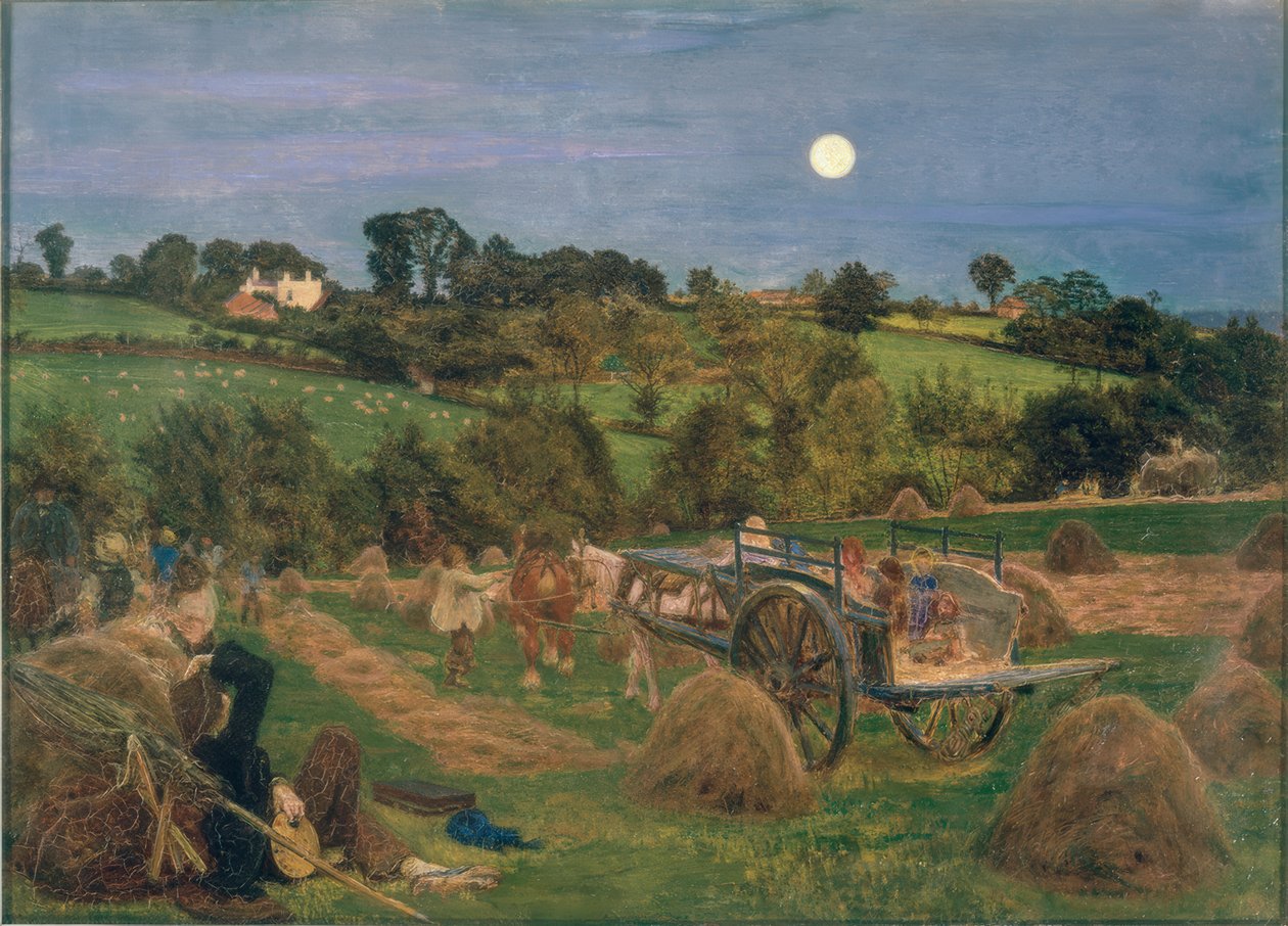 The Hayfield by Ford Madox Brown