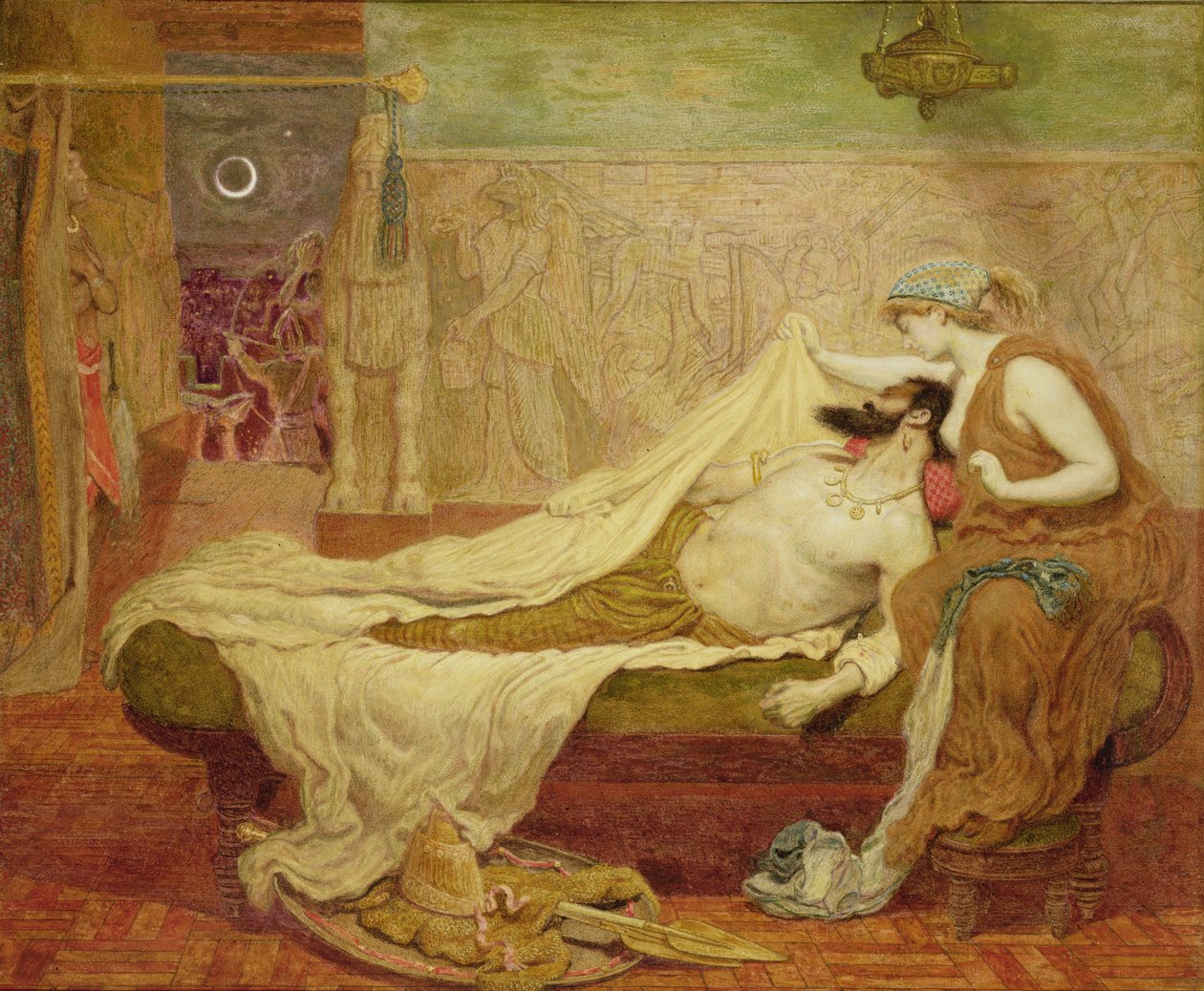 The Dream of Sardanapalus by Ford Madox Brown