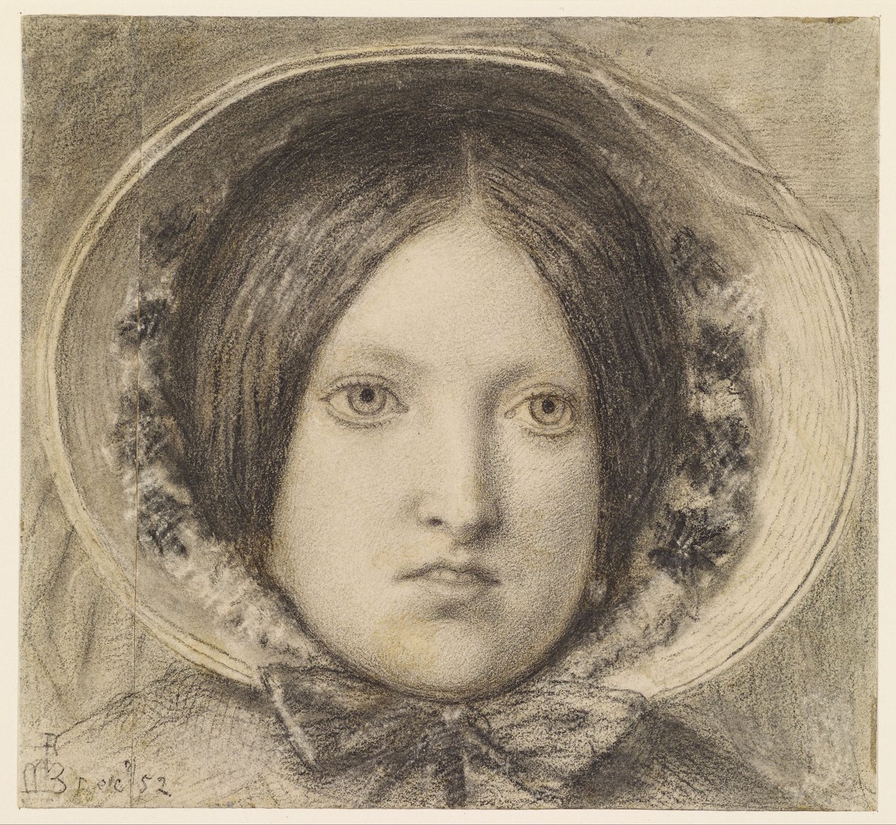 The Last of England - Portrait of Emma Hill by Ford Madox Brown