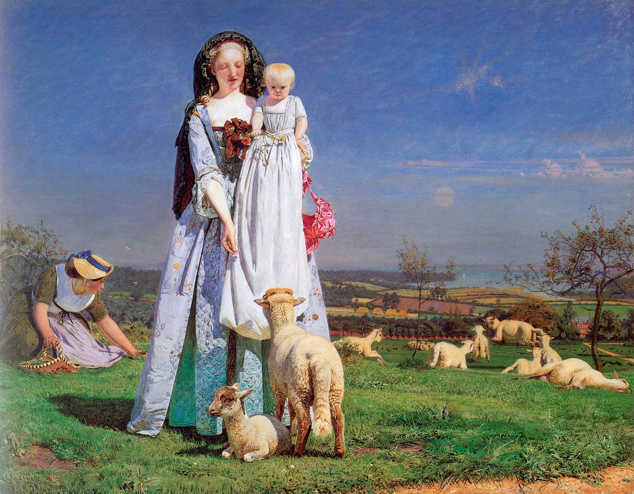 The Pretty Baa-Lambs by Ford Madox Brown