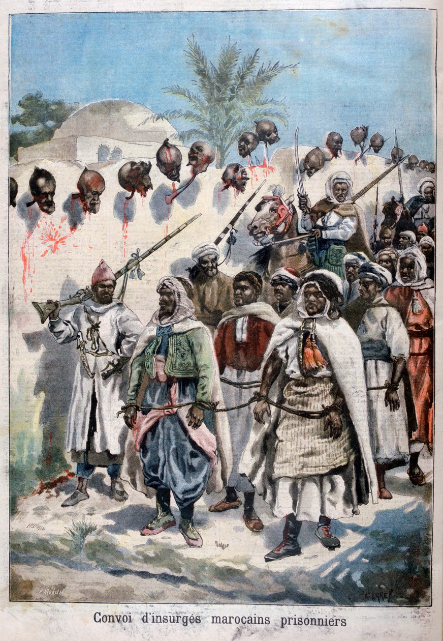 Column of Insurgent Moroccans Taken Prisoner at Tadla by Sultan Abdul-Hafiz